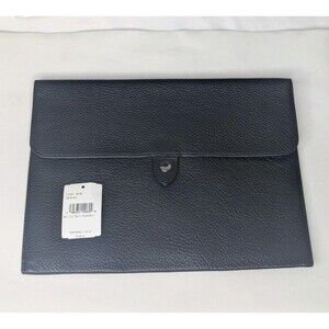 Brand New Coach Black Pebble Leather Tablet Sleeve 11 in x 8 in NEW